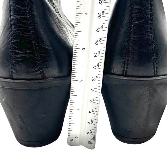 JOSEF SEIBEL women's black leather mid-calf boots - SIZE 11 - Picture 8 of 16